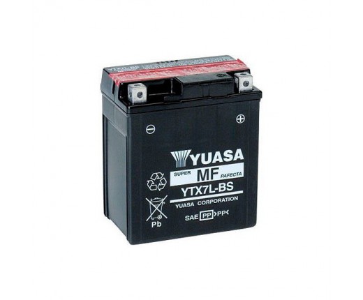 Batteria YUASA YTX7L-BS 12V-6AH. sigill.