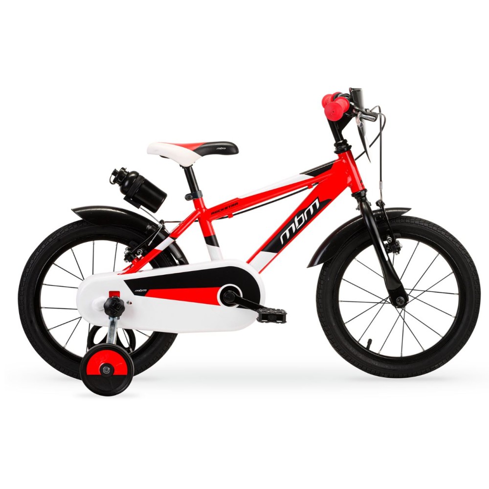 Bici bimbo MBM ROCKSTAR 16"1V.ROSSA-NERA
