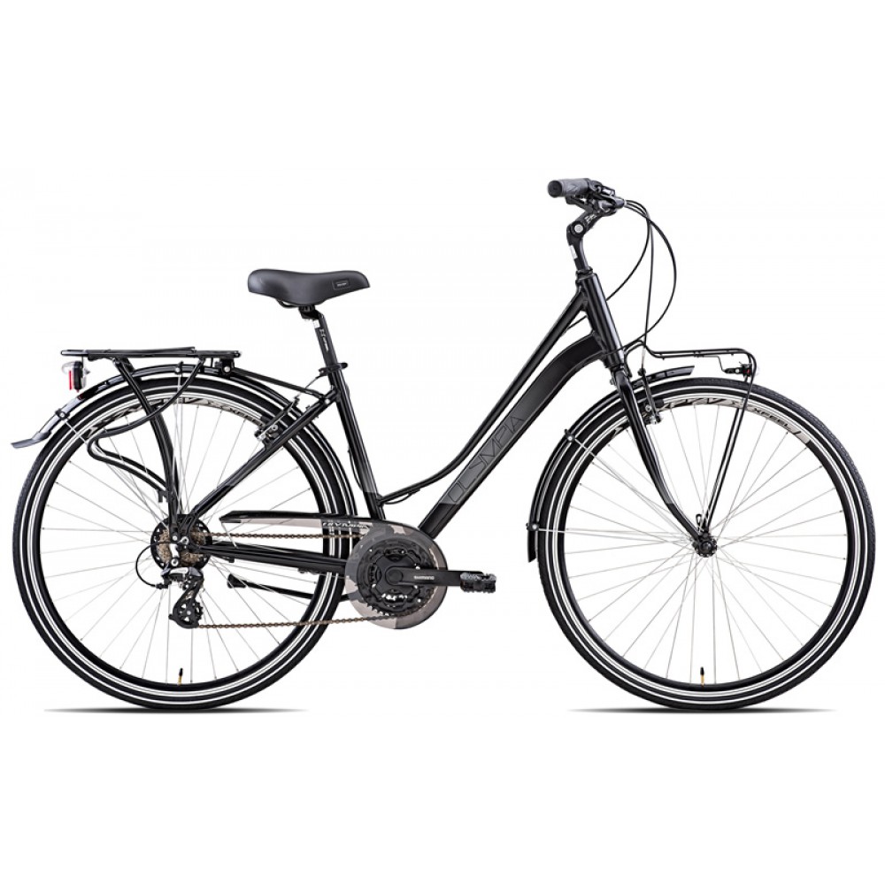 Bici donna Olympia College 21V trekking nera