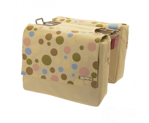 BORSE BRN TRENDY BEIGE A POIS