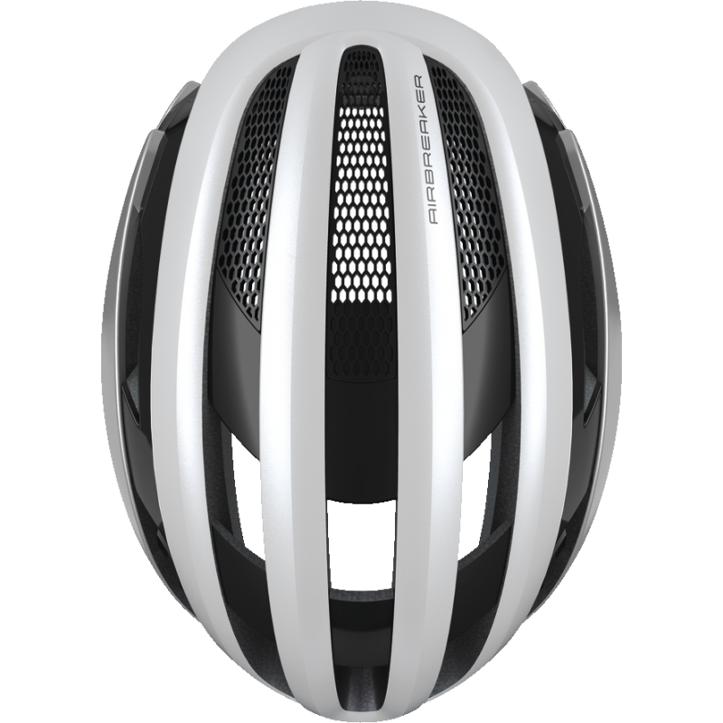 Casco bici Abus Airbreaker Silver white