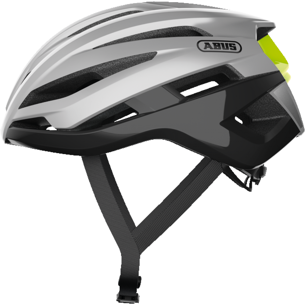 Casco bici Abus Stormchaser Gleam Silver