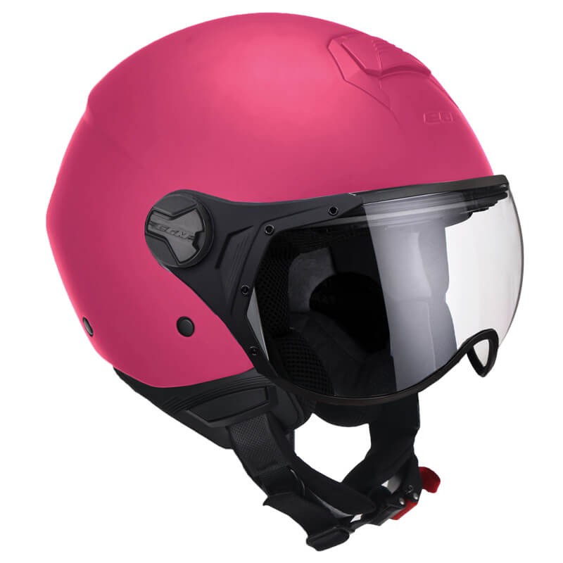 Casco CGM 107A visiera sagom.Rosa Fluo