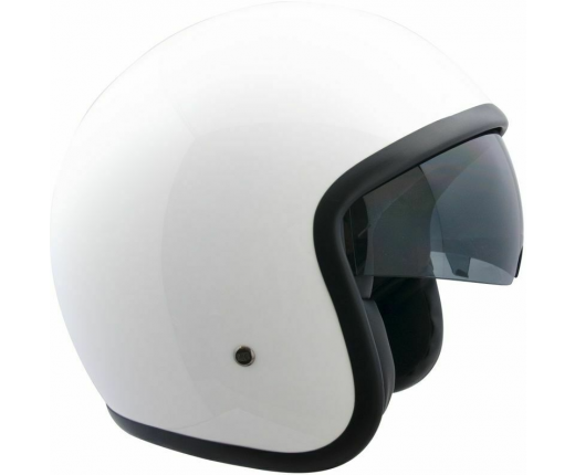 Casco moto CGM 133A Vintage BIANCO
