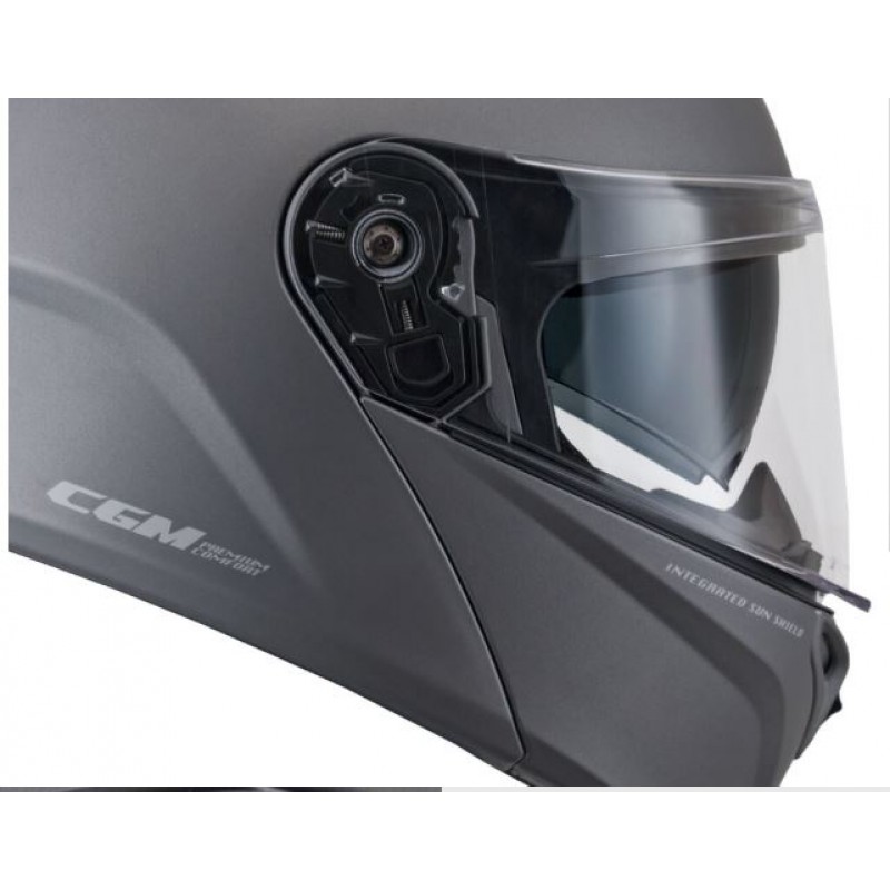 Casco moto CGM 508A modulare nero opaco