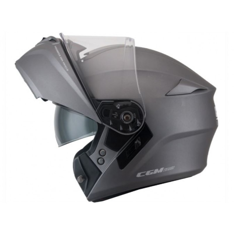 Casco moto CGM 508A modulare nero opaco