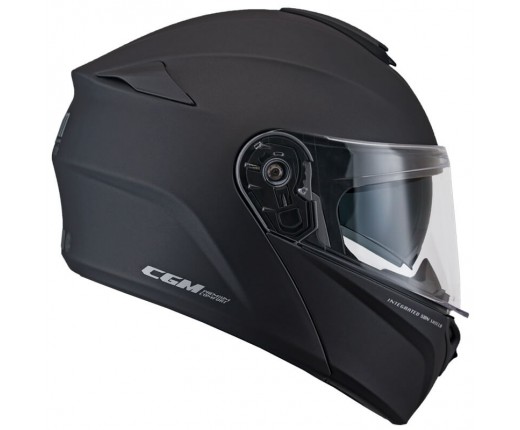 Casco moto CGM 508A modulare nero opaco