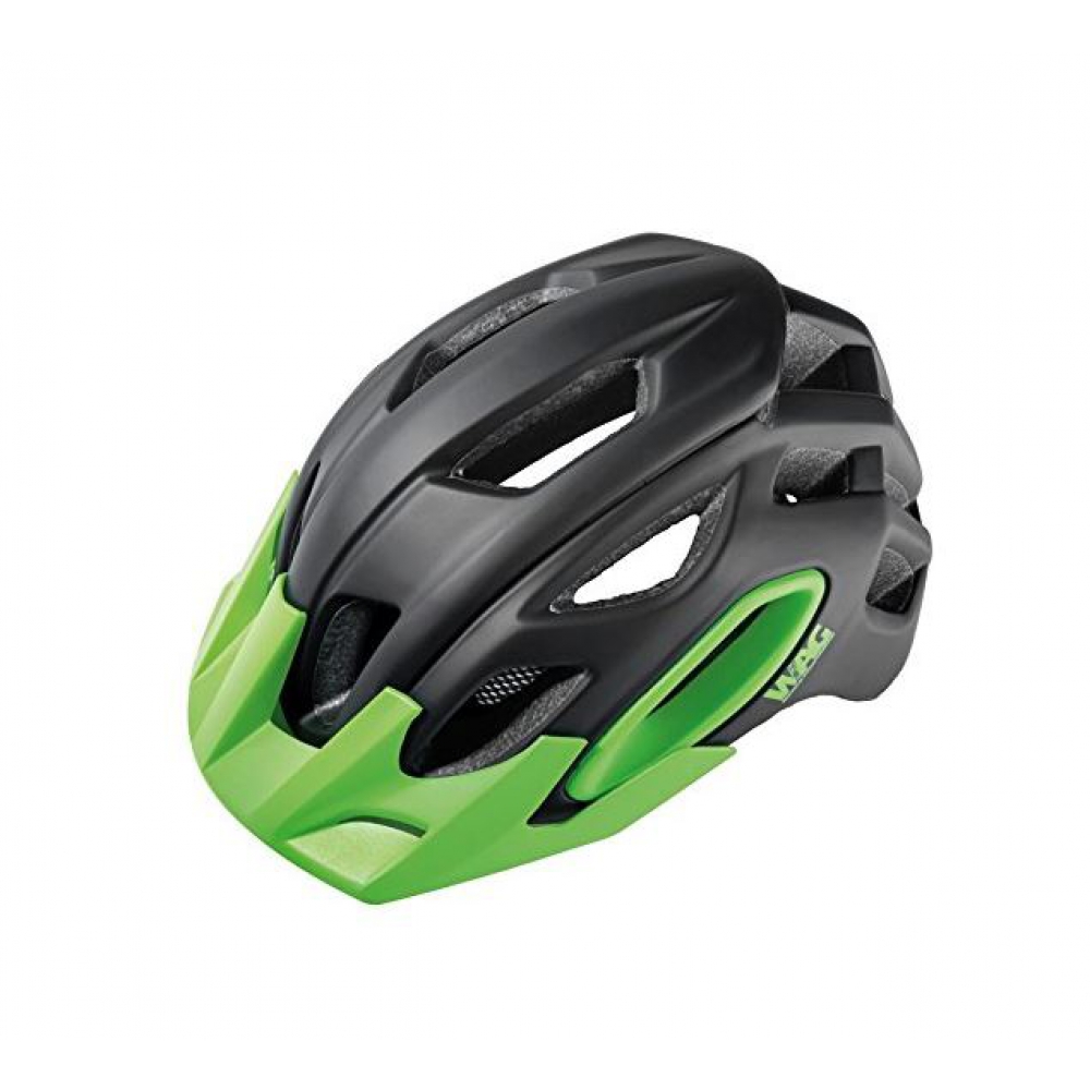 CASCO MTB WAG L NERO-VERDE