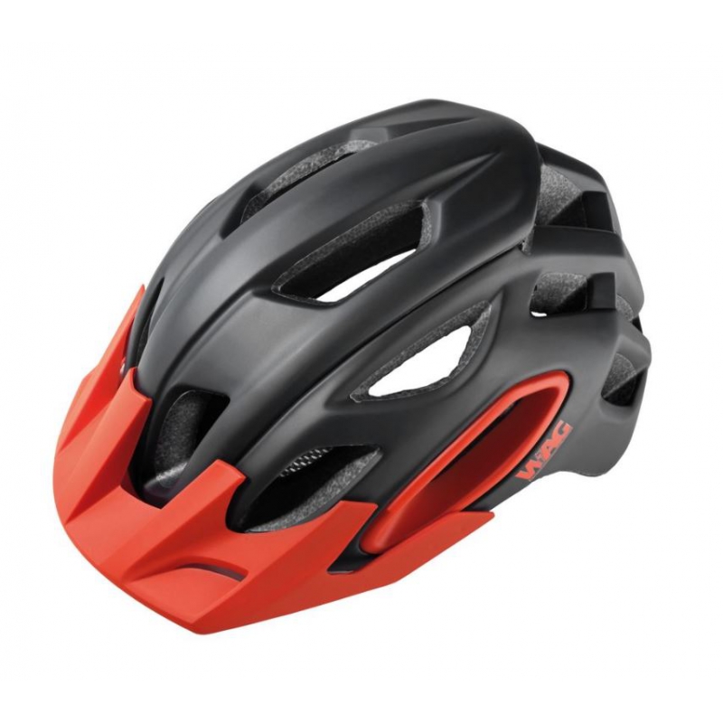 CASCO OAK WAG NERO-ROSSO TG:L