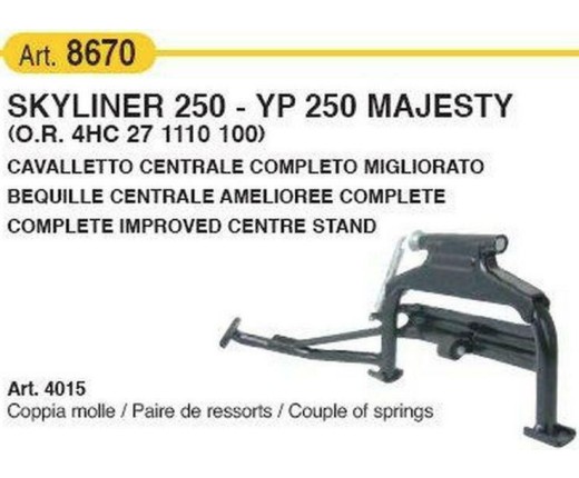 Cavalletto Centrale MAJESTY-SKYLINER 250