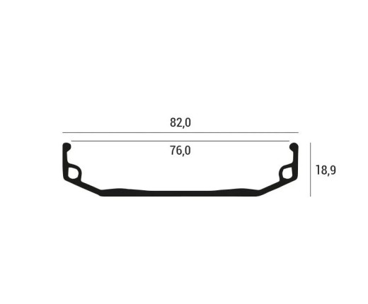 Cerchio 20" Fat bike allum 36F nero