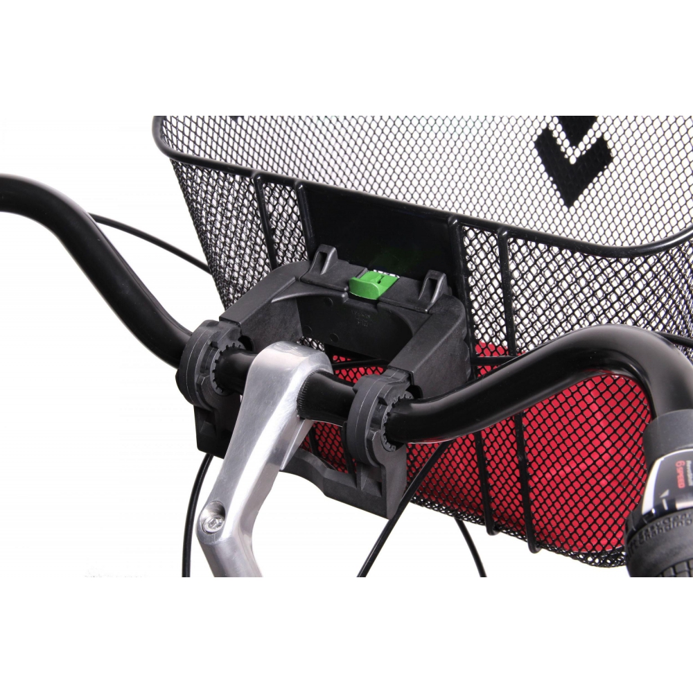 Cestino Anteriore Per Bici Sunlite 90411 | Corda Marrone Con Staffa A Sgancio Rapido