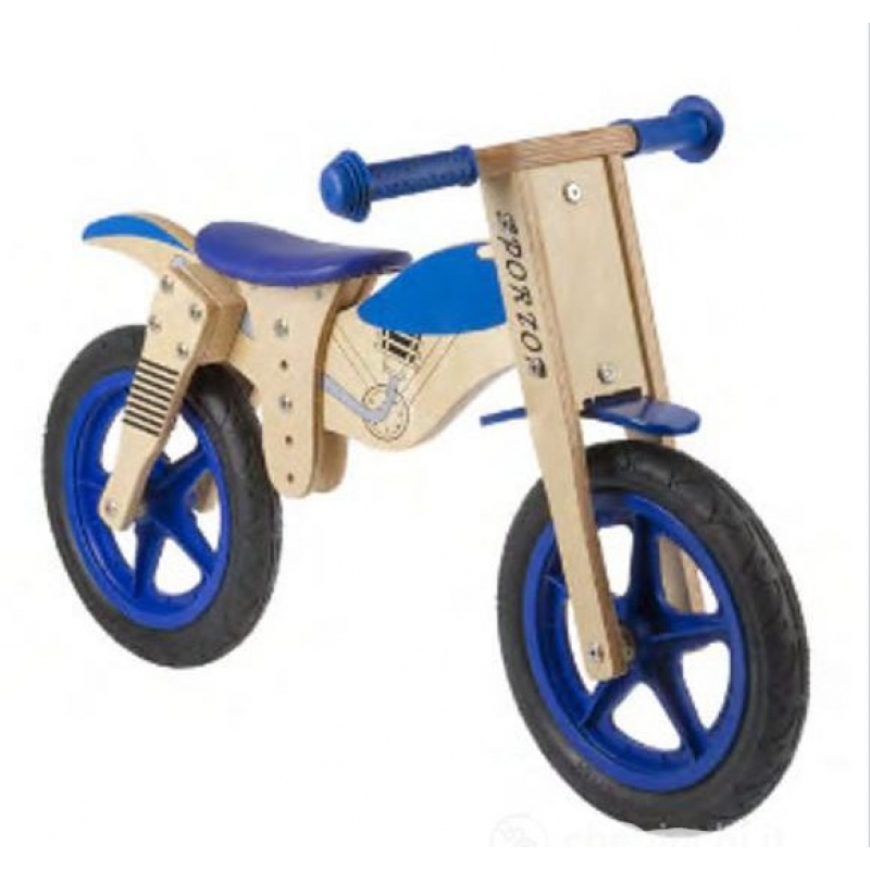 Ciclo 12" in legno senza pedali "Moto"