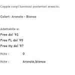 Coppia gemme frecce post.PIAGGIO FREE