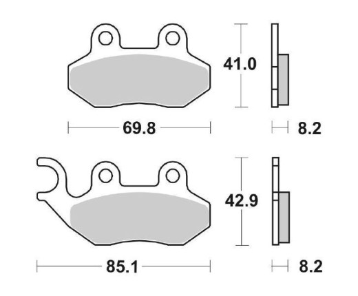 Cp.pastiglie freno CAGIVA-GARELLI-SYM