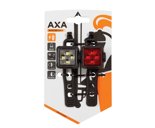 Kit luci AXA Niteline 44-R ant+post USB