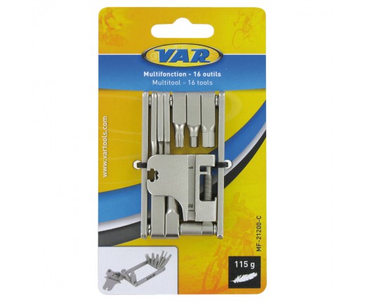 Multitool Var Tool mini 16funz acciaio