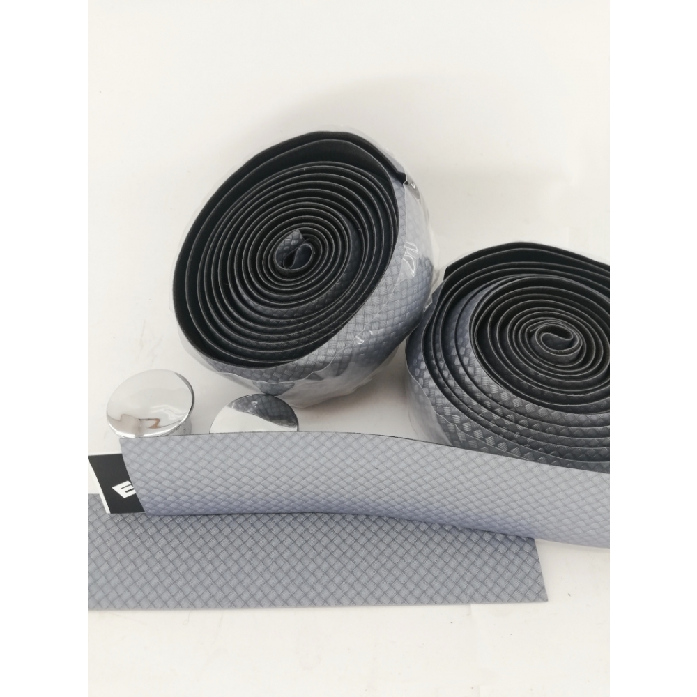 Nastro coprimanubrio corsa CARBON-SILVER