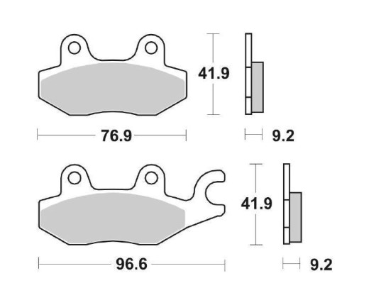 Pastiglie freno HONDA-KYMCO-DEALIM (CP)