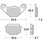 Pastiglie freno posteriore APRILIA GEO