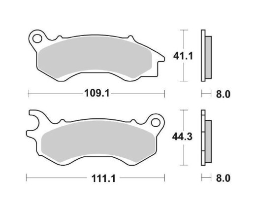 PASTIGLIE FRENO SBS 205HF