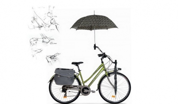 Schneespitze Portaombrelli in Acciaio Inossidabile,Portaombrelli,Portabiciclette per Biciclette,Ombrello Stand Bicicletta Ombrello Ombrello Stand in Acciaio Inox,Pram Portaombrello Retrattile 