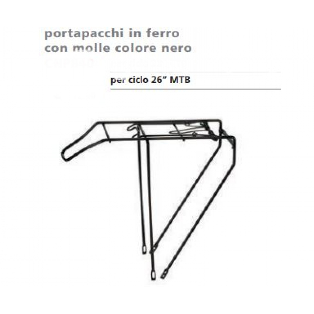 PORTAPACCHI MTB 26 FERRO C-MOLLA