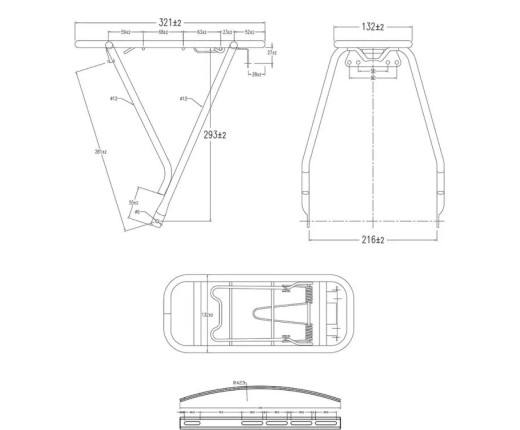 Portapacchi posteriore Fat Bike 20"