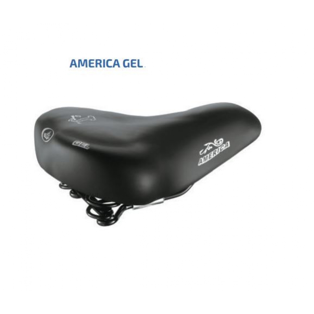 Sella ciclo AMERICA gel TECH skay nero