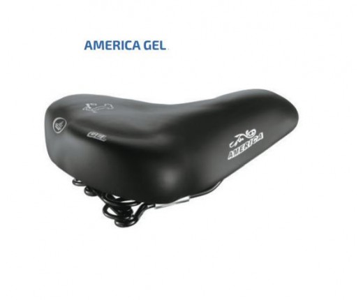 Sella ciclo AMERICA gel TECH skay nero