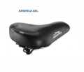 Sella AMERICA gel in skay nero per bici