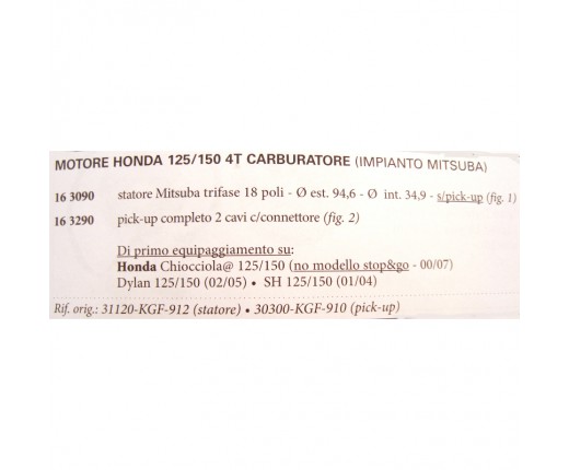 STATORE 18 POLI HONDA SH-@ 125