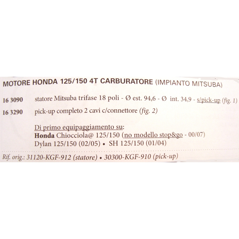 STATORE 18 POLI HONDA SH-@ 125